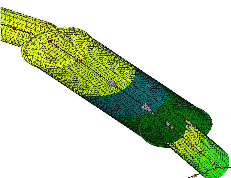 cad geometry for thermal simulation of a simple chamber muffler