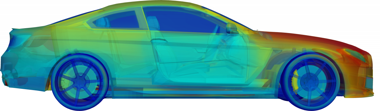 transient thermal simulation of sedan