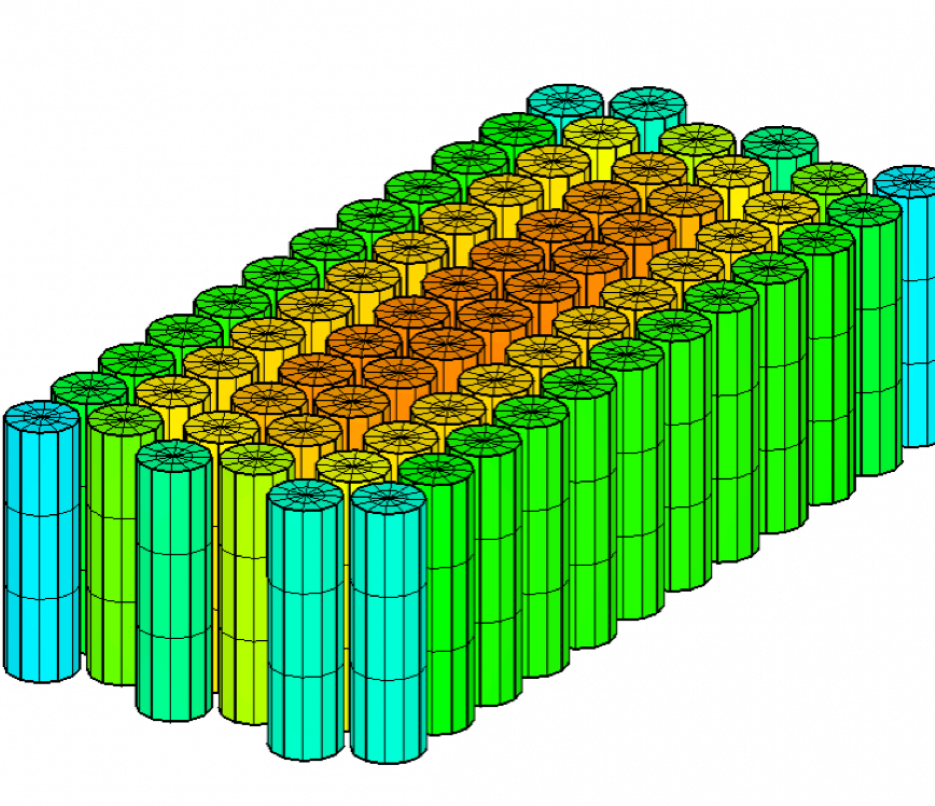 thermal analysis results of radiation effects on battery pack