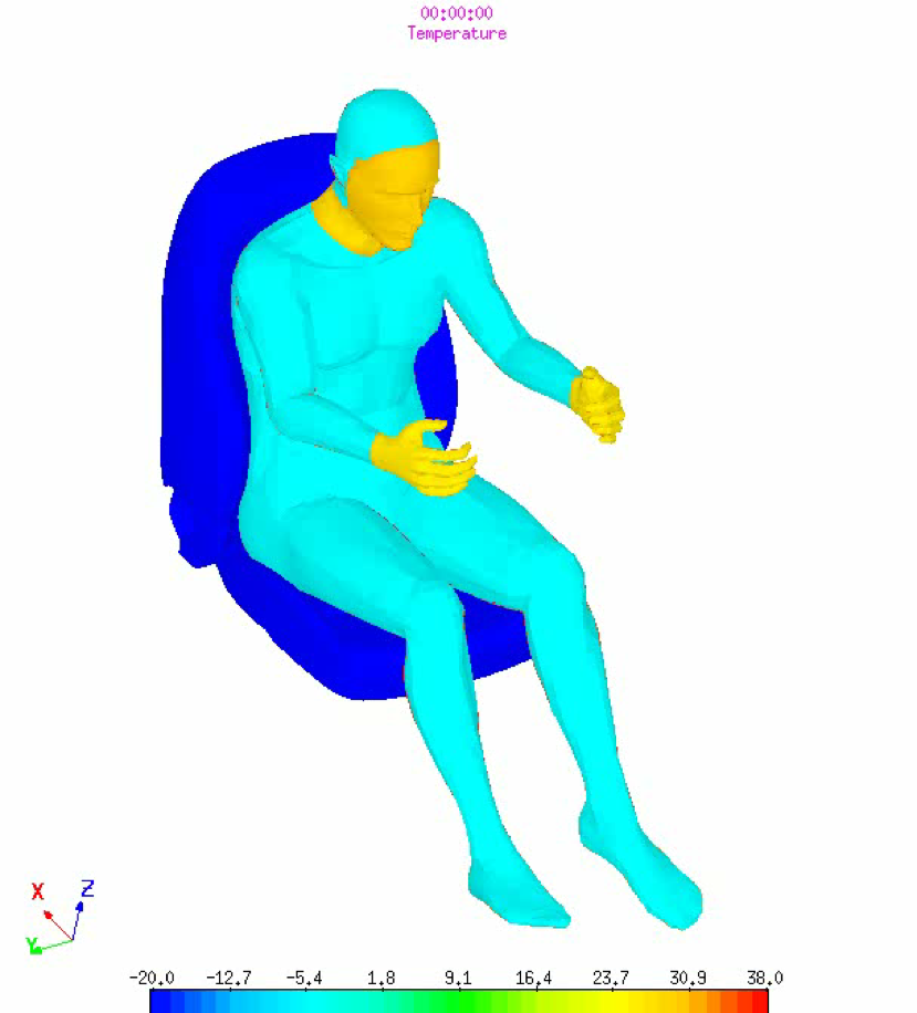 human thermal in seat human thermal in seat