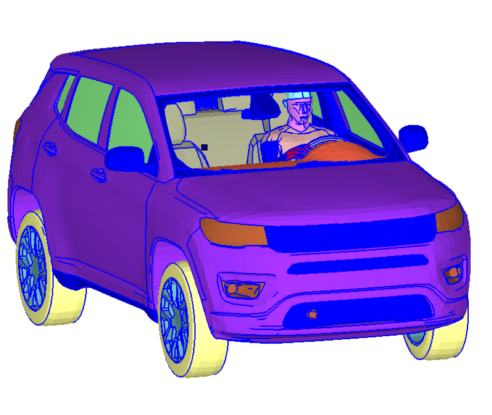 Jeep Thermal Model with Human Model for Comfort Analysis