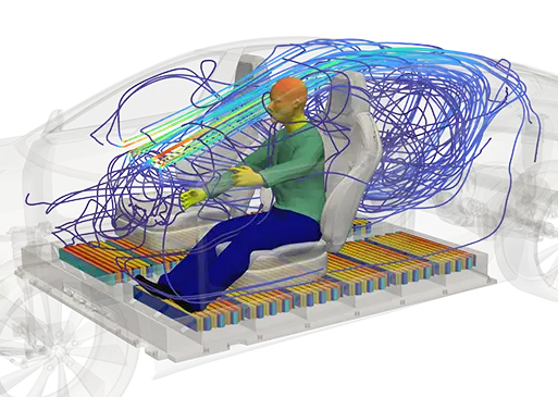 Thermal/infrared view of a drone flying in cloudy conditions.