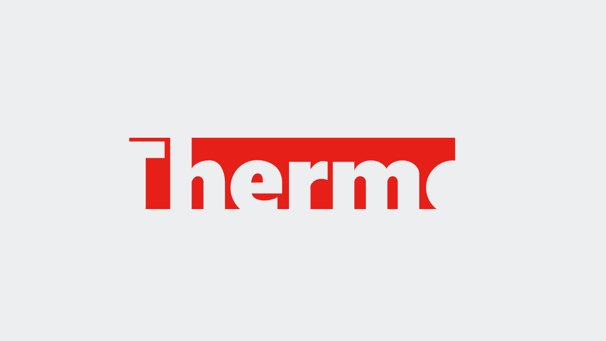 Therm logo in bold red stylized lettering.