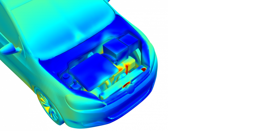 Car engine thermal image